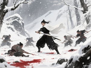 The Brave Swordsman in the Snow